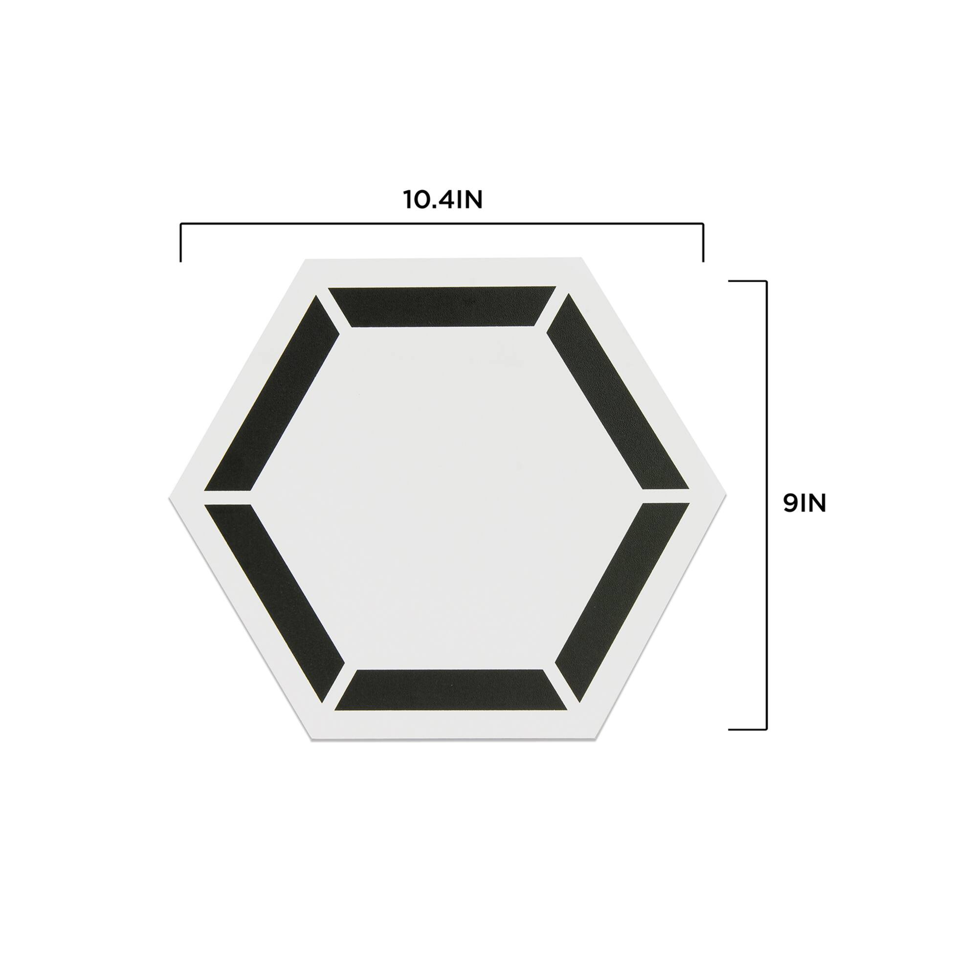 FloorPops Coltrane Peel & Stick Hexagon Floor Tiles